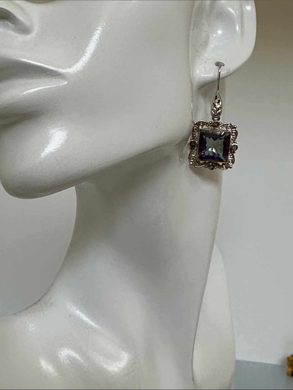 925 Sterling Silver SPINEL GEMS Earrings